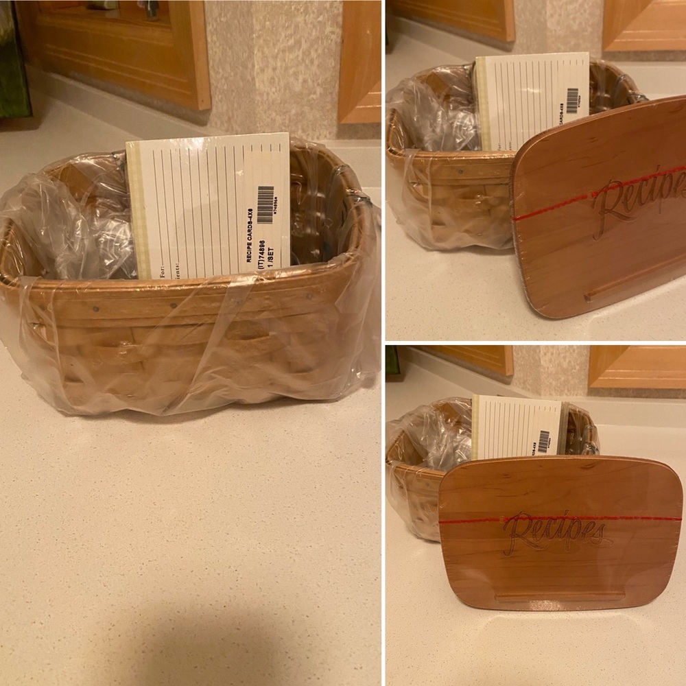 Longaberger recipe card basket